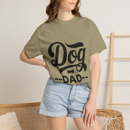 Dog Dad T‑Shirt — Retro Script Pet Lover Tee