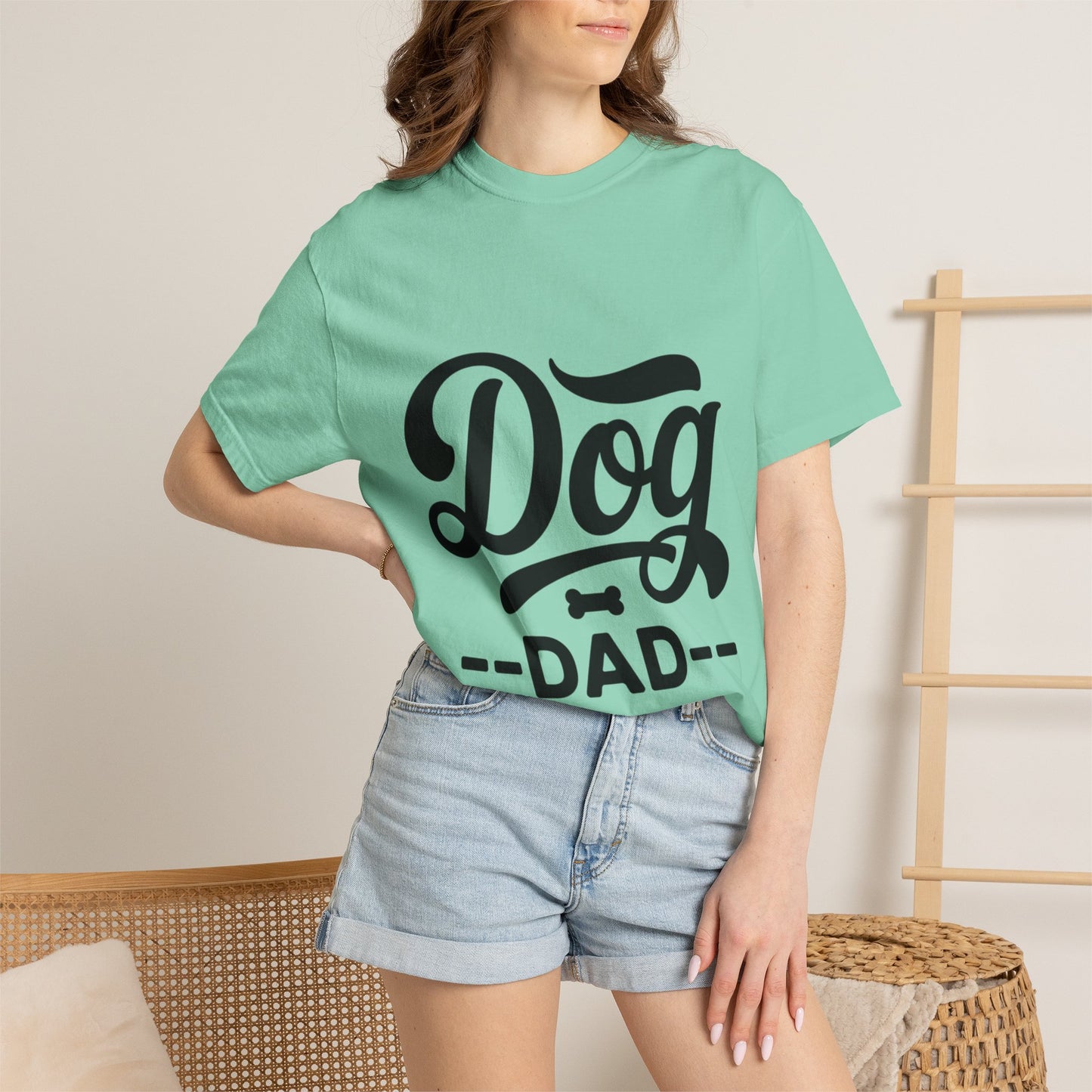 Dog Dad T‑Shirt — Retro Script Pet Lover Tee