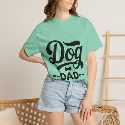 Dog Dad T‑Shirt — Retro Script Pet Lover Tee