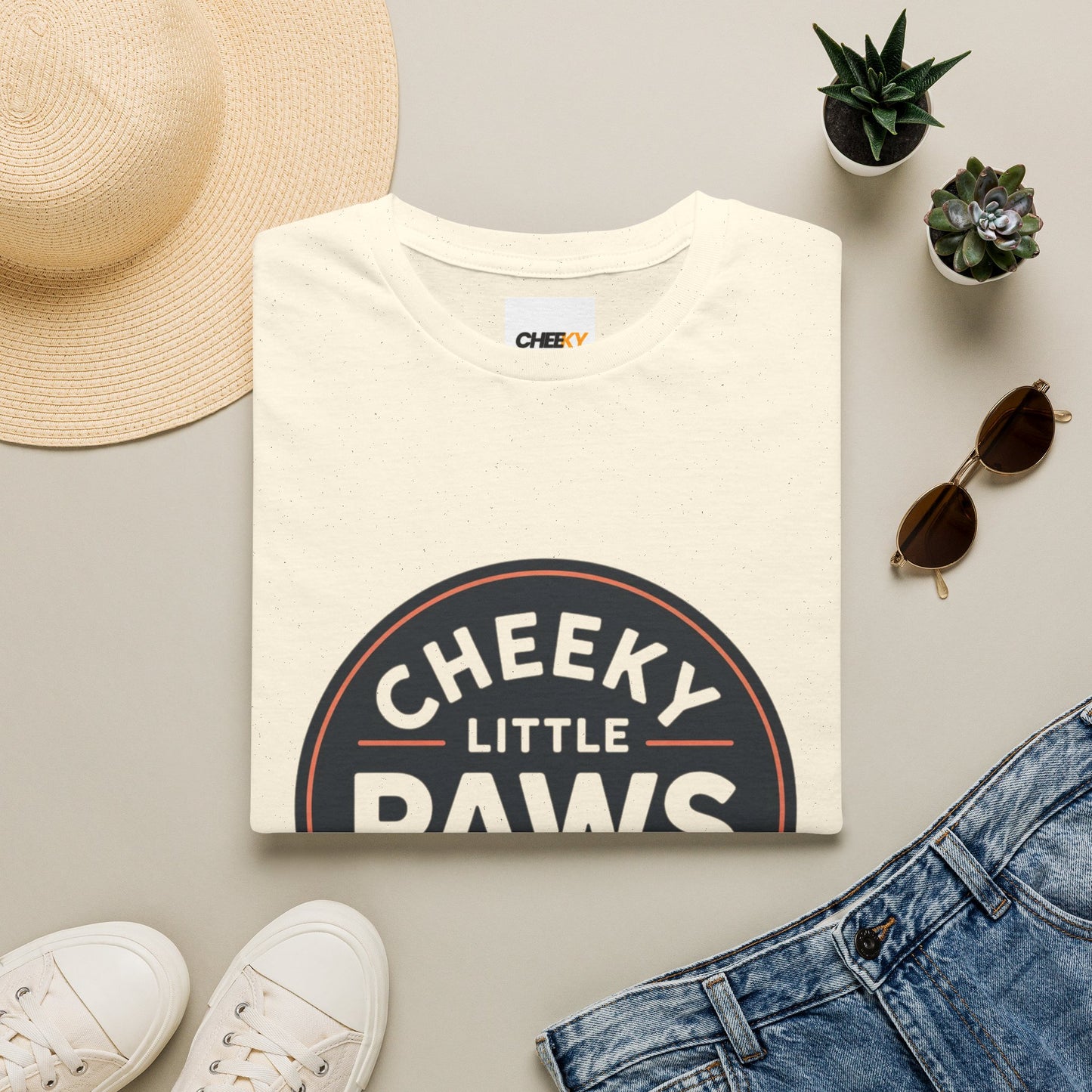Cheeky Little Paws T-Shirt – Cute Dog Lover Tee