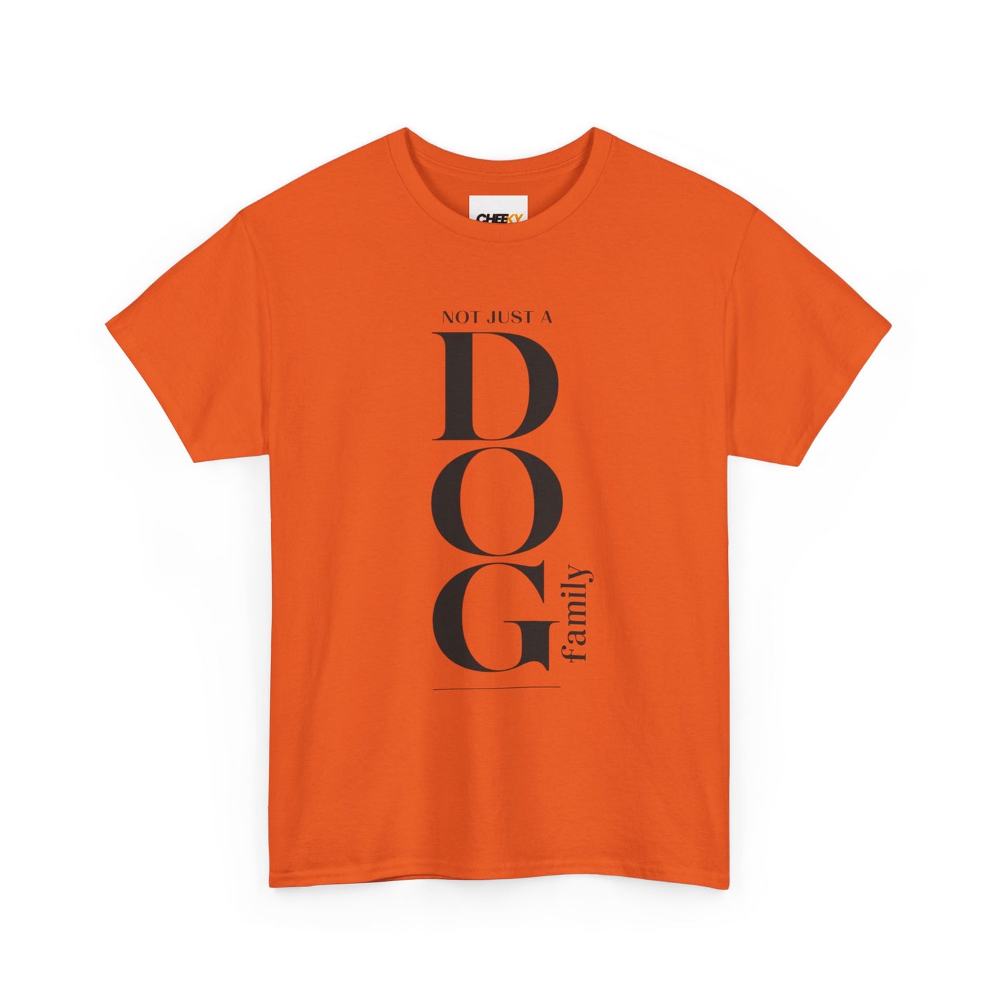 Dog Family Tee – Vertical "DOG" Typography Graphic Shirt