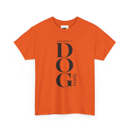 Dog Family Tee – Vertical "DOG" Typography Graphic Shirt