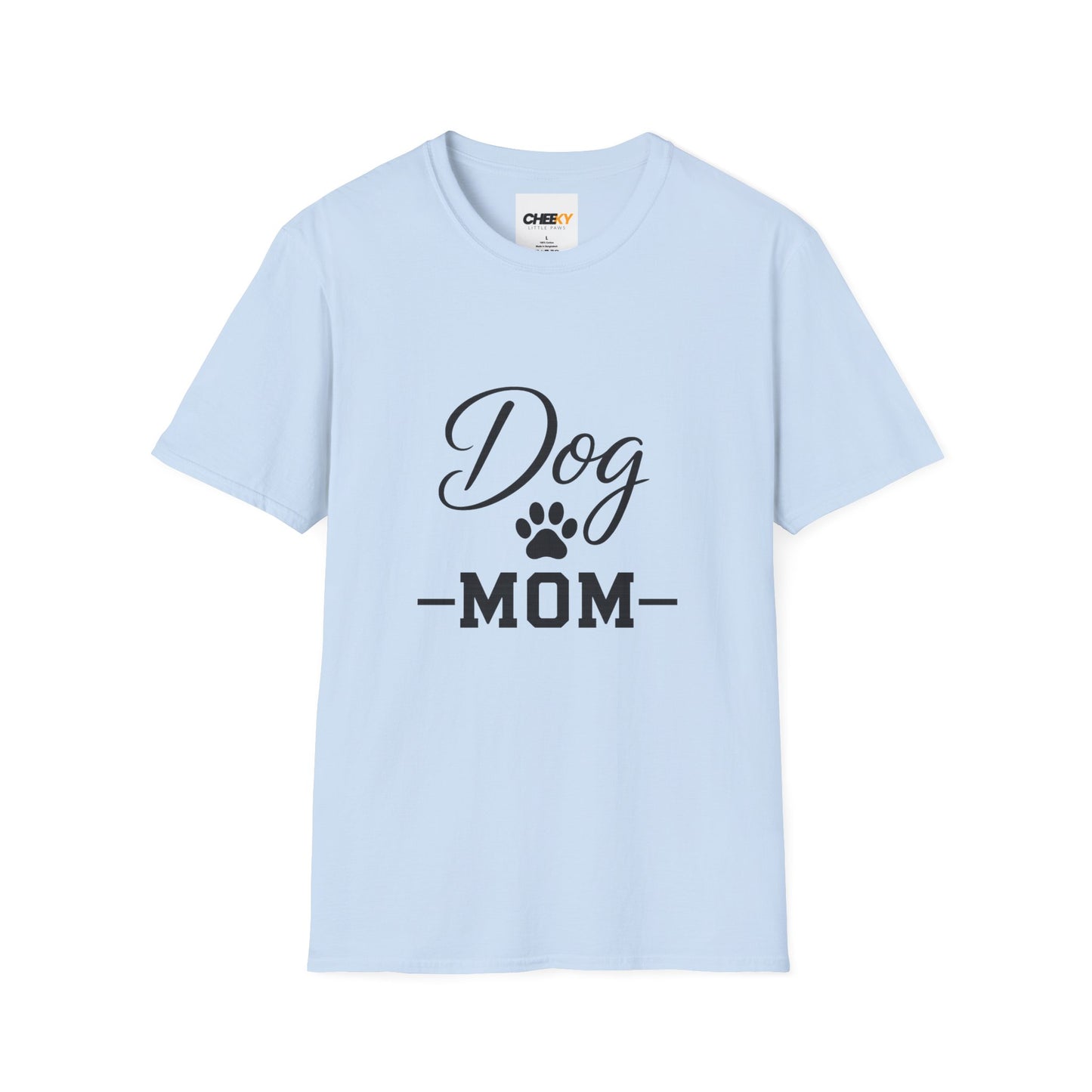 Dog Mom T-Shirt - Paw Print Graphic Tee for Dog Lovers
