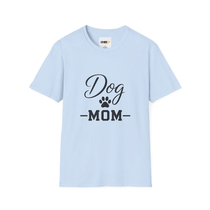 Dog Mom T-Shirt - Paw Print Graphic Tee for Dog Lovers