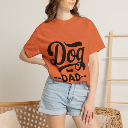 Dog Dad T‑Shirt — Retro Script Pet Lover Tee