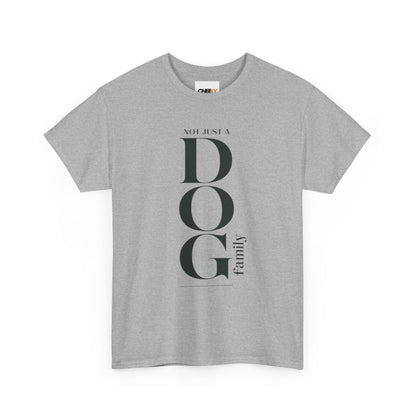 Dog Family Tee – Vertical "DOG" Typography Graphic Shirt