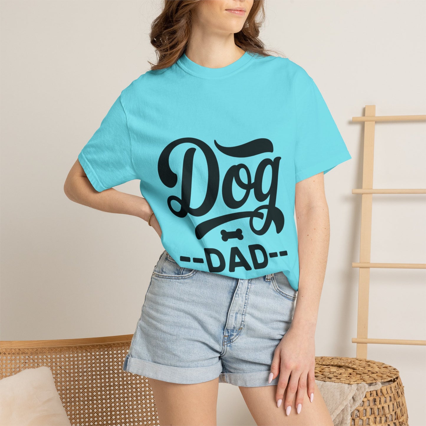 Dog Dad T‑Shirt — Retro Script Pet Lover Tee