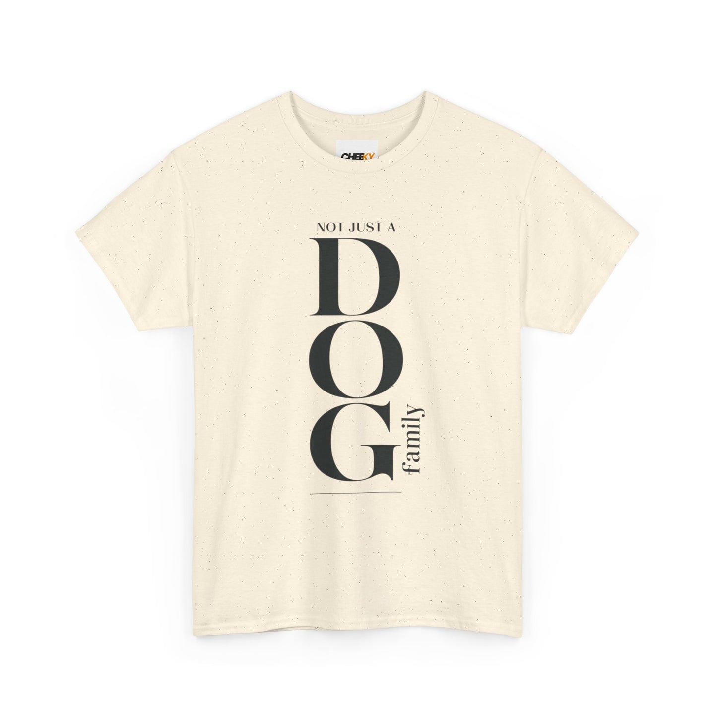 Dog Family Tee – Vertical "DOG" Typography Graphic Shirt