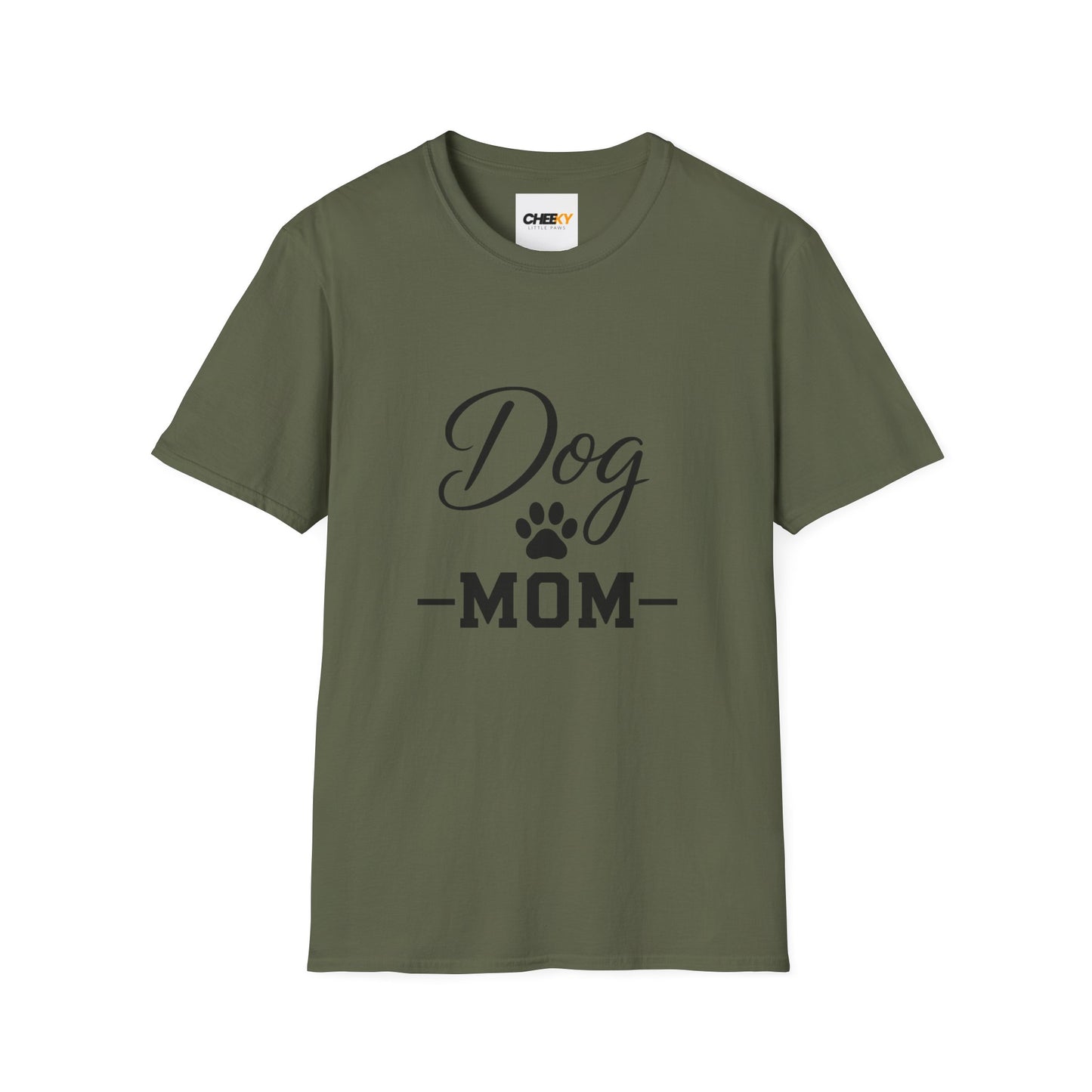 Dog Mom T-Shirt - Paw Print Graphic Tee for Dog Lovers