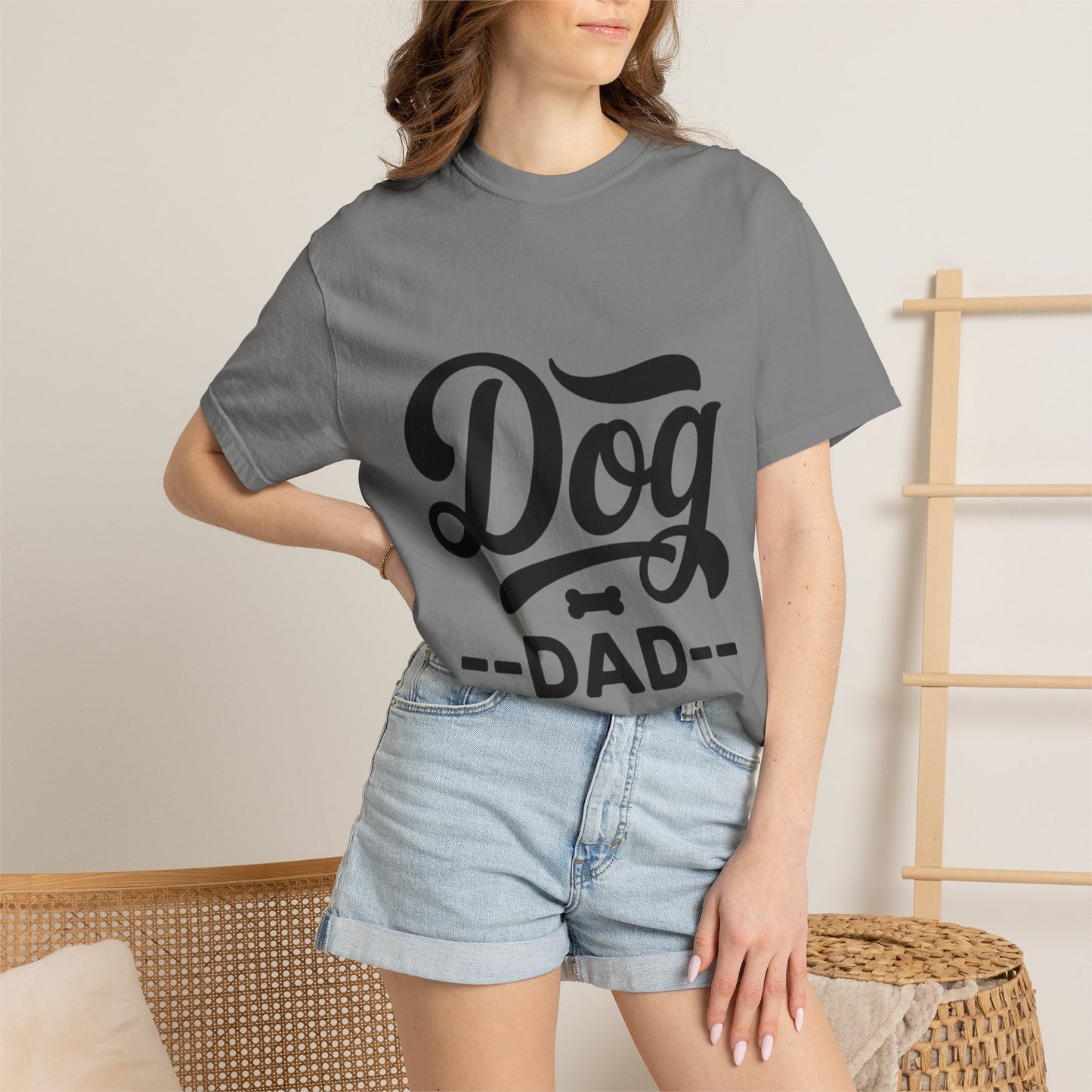 Dog Dad T‑Shirt — Retro Script Pet Lover Tee