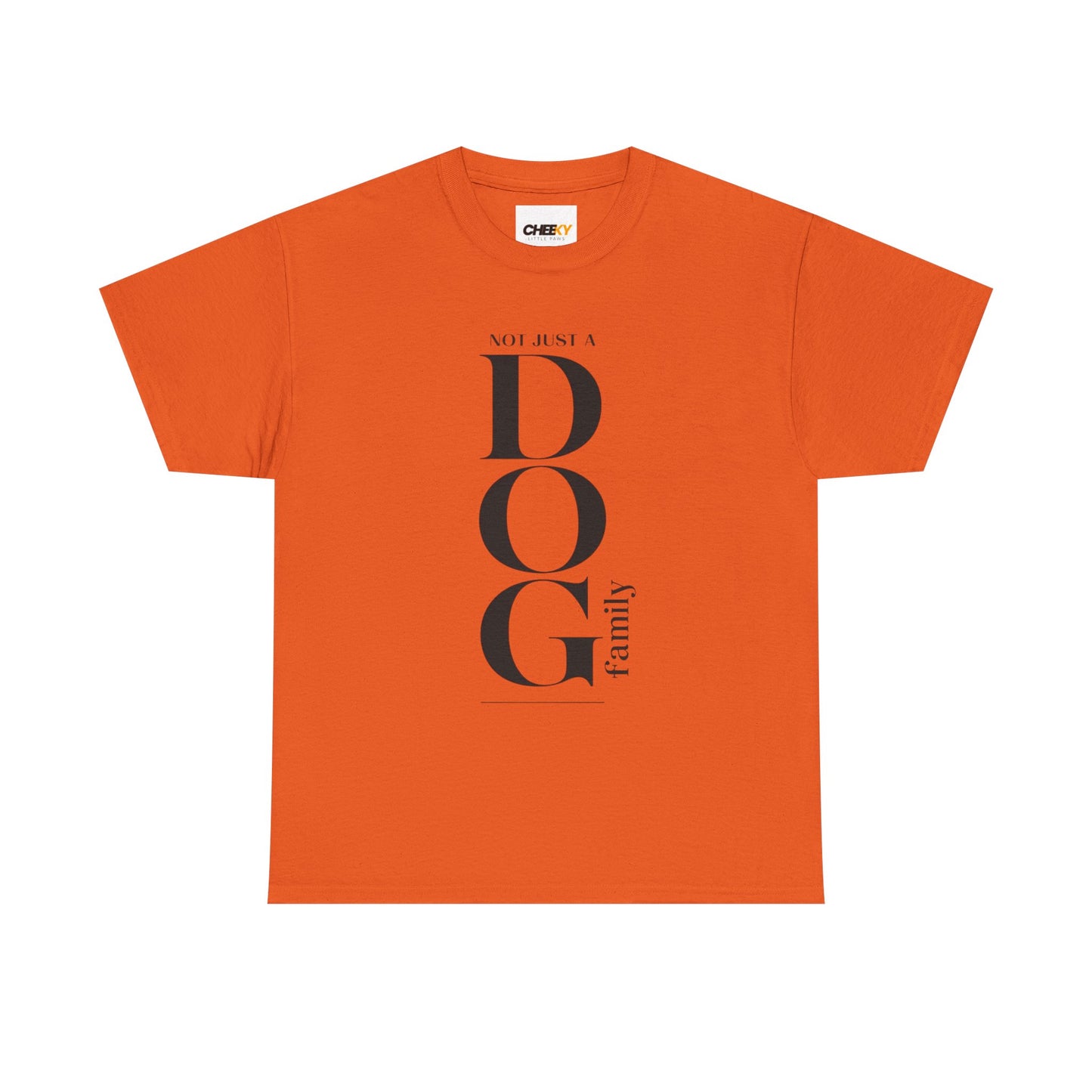Dog Family Tee – Vertical "DOG" Typography Graphic Shirt