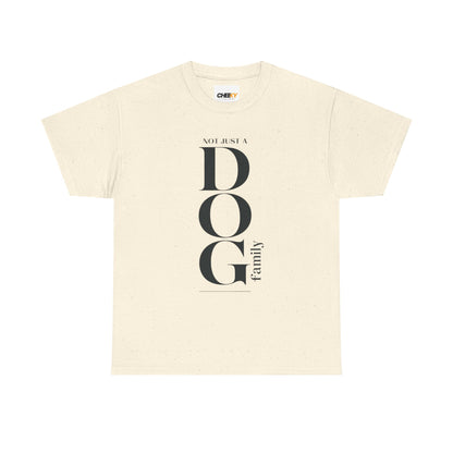 Dog Family Tee – Vertical "DOG" Typography Graphic Shirt