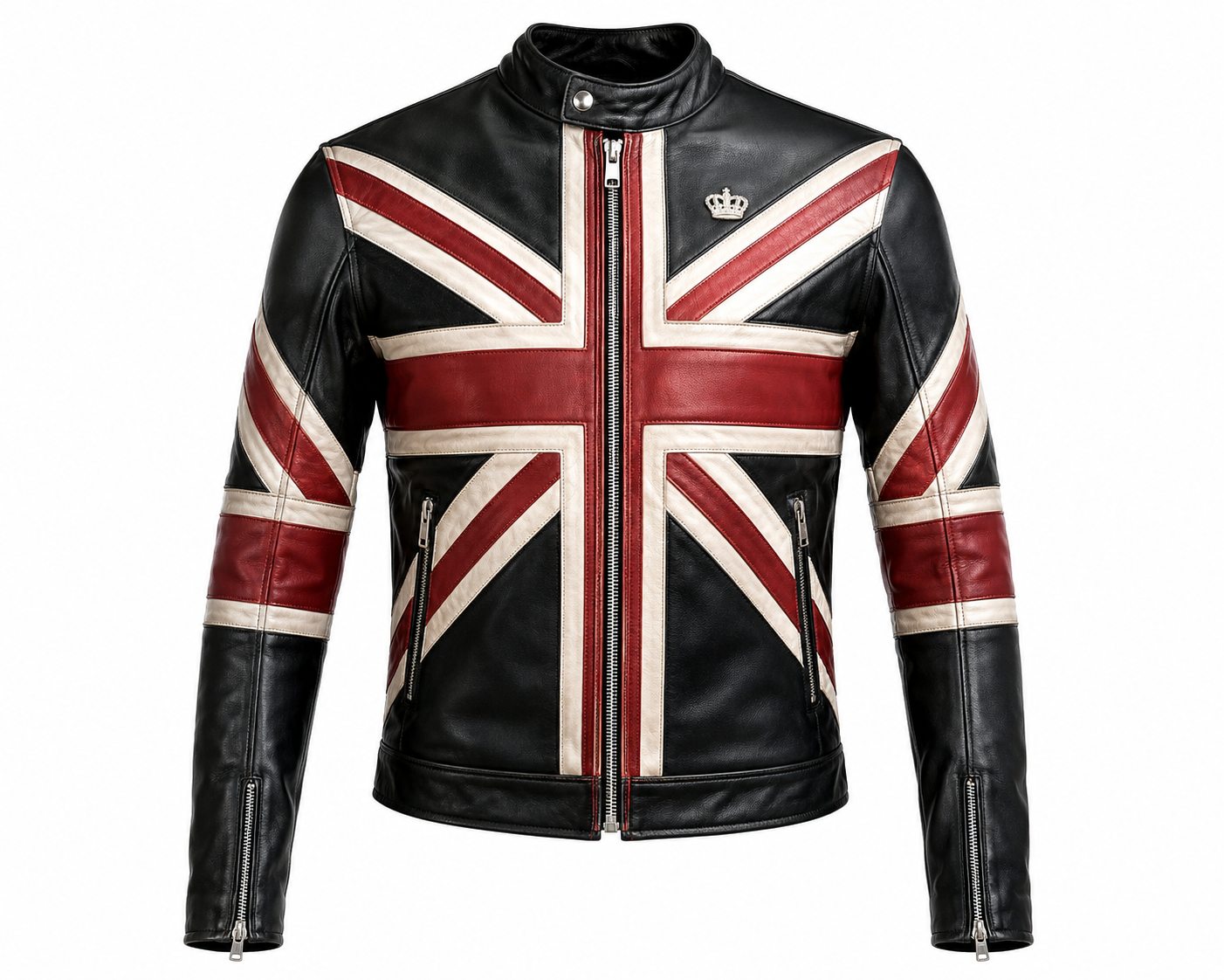 Men's Union Premium British Flag Motorcycle Jacket